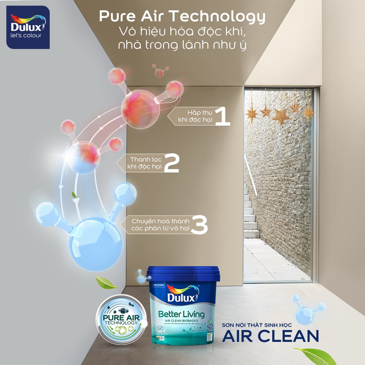 sơn công nghệ xanh Dulux air clean