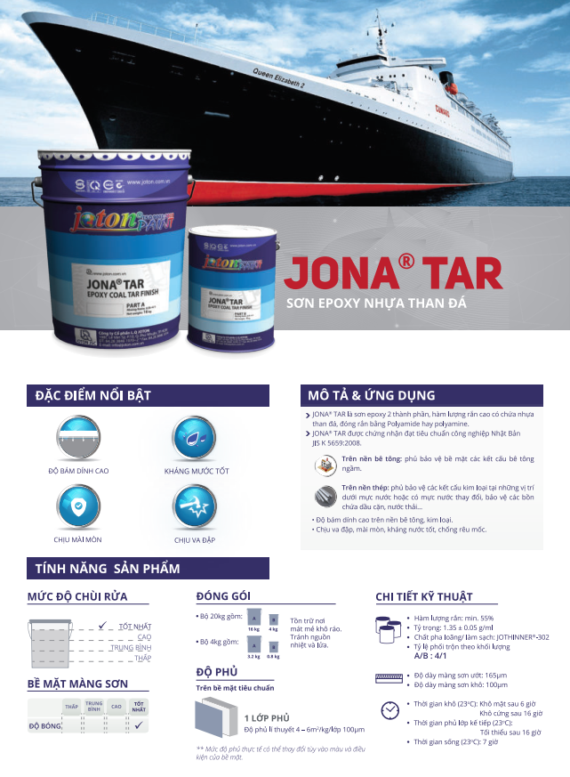 SƠN EPOXY JONA TAR NHỰA THAN ĐÁ