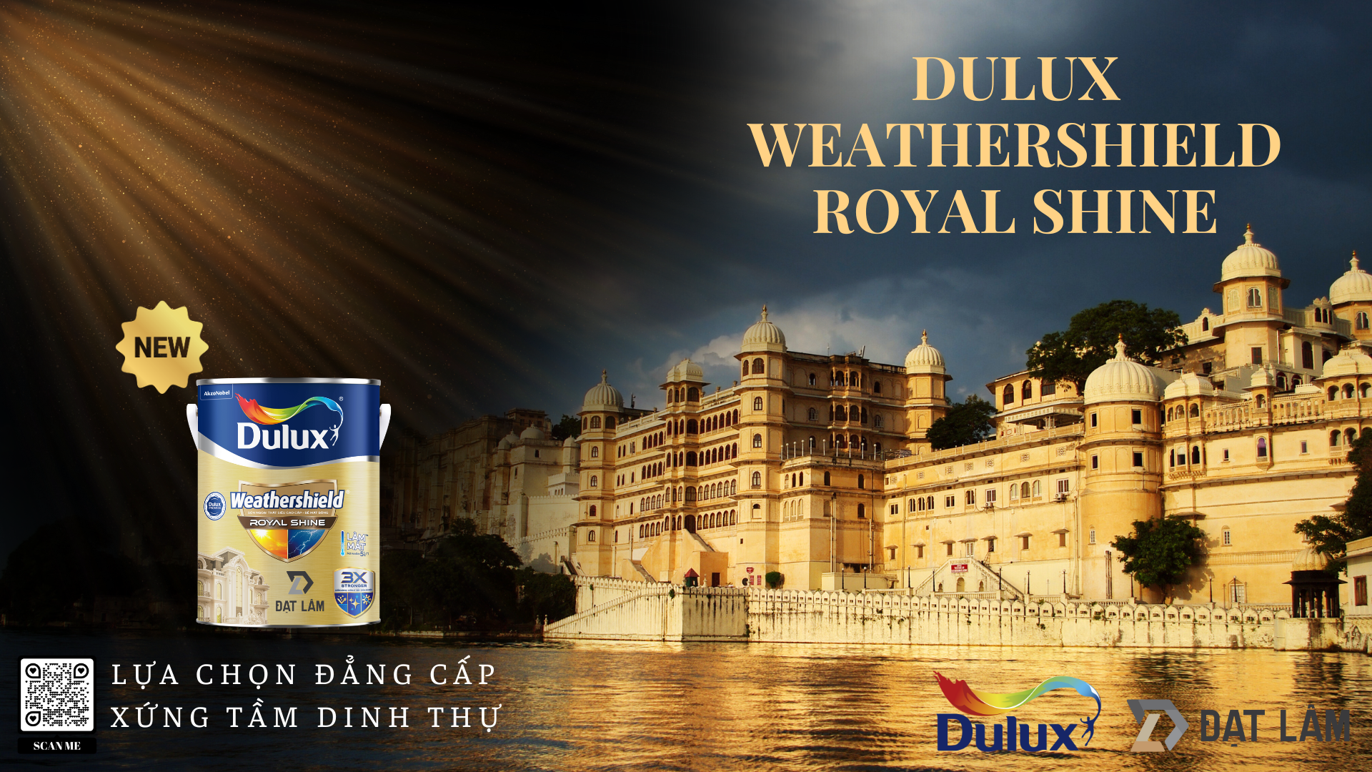 Sơn Dulux Weathershield Royal Shine chuyên cho Biệt thự