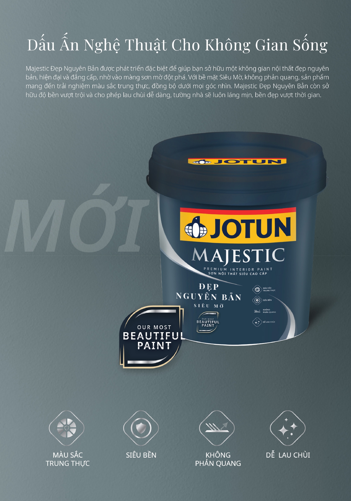 SƠN JOTUN MAJESTIC ĐẸP NGUYÊN BẢN NỘI THẤT ĐẸP NHẤT