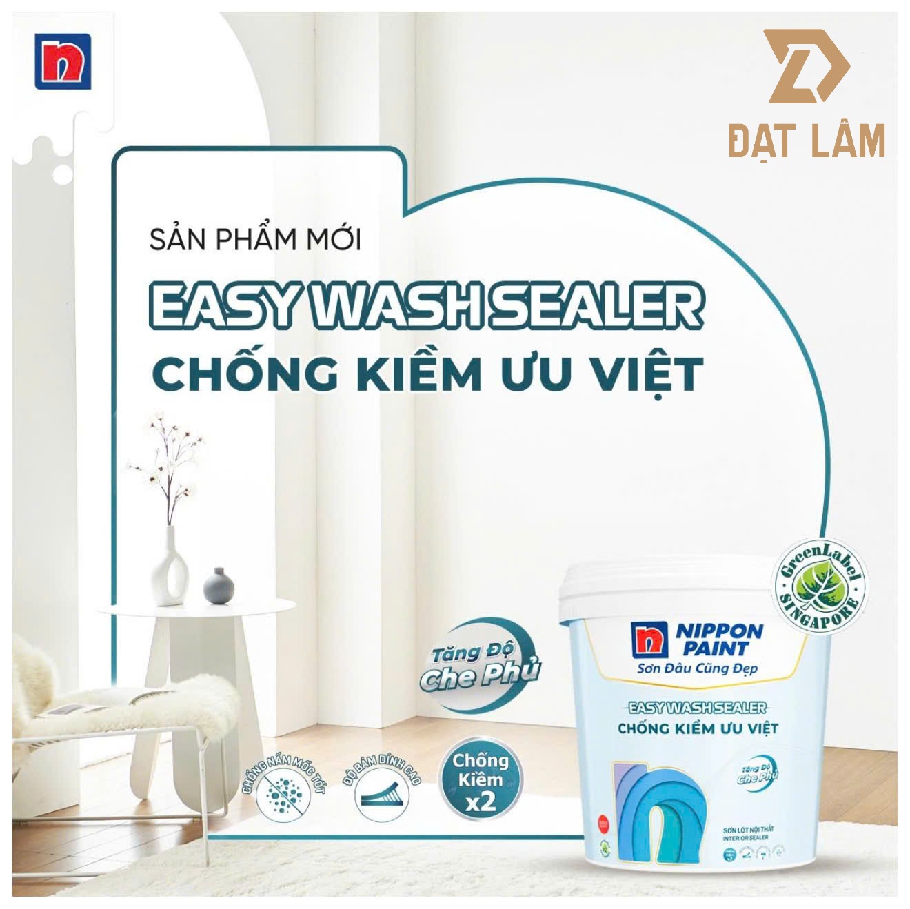 Sơn Lót Nội Thất Nippon Easy Wash Sealer