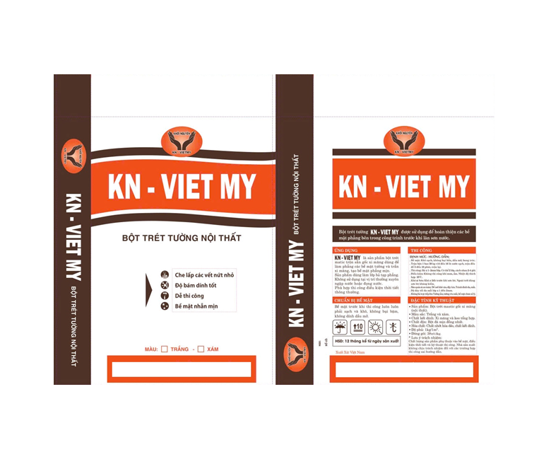 Bột trét tường Việt Mỹ nội thất 40 Kg