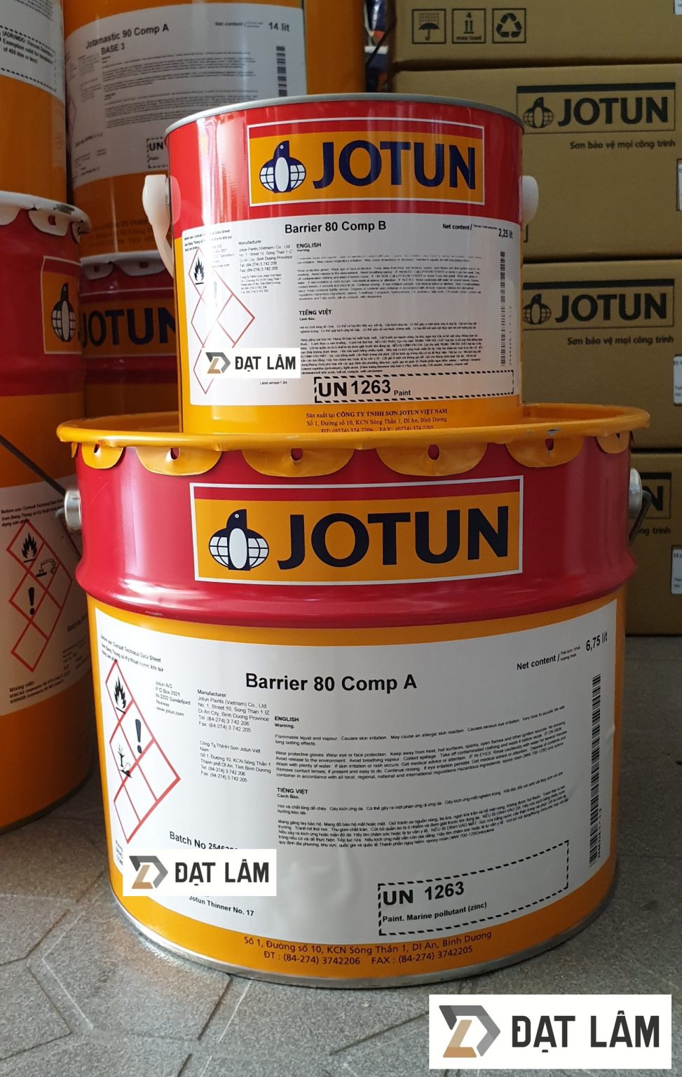 Sơn Epoxy Mastic Jotamastic 80 - 18.3 L - Đạt Lâm