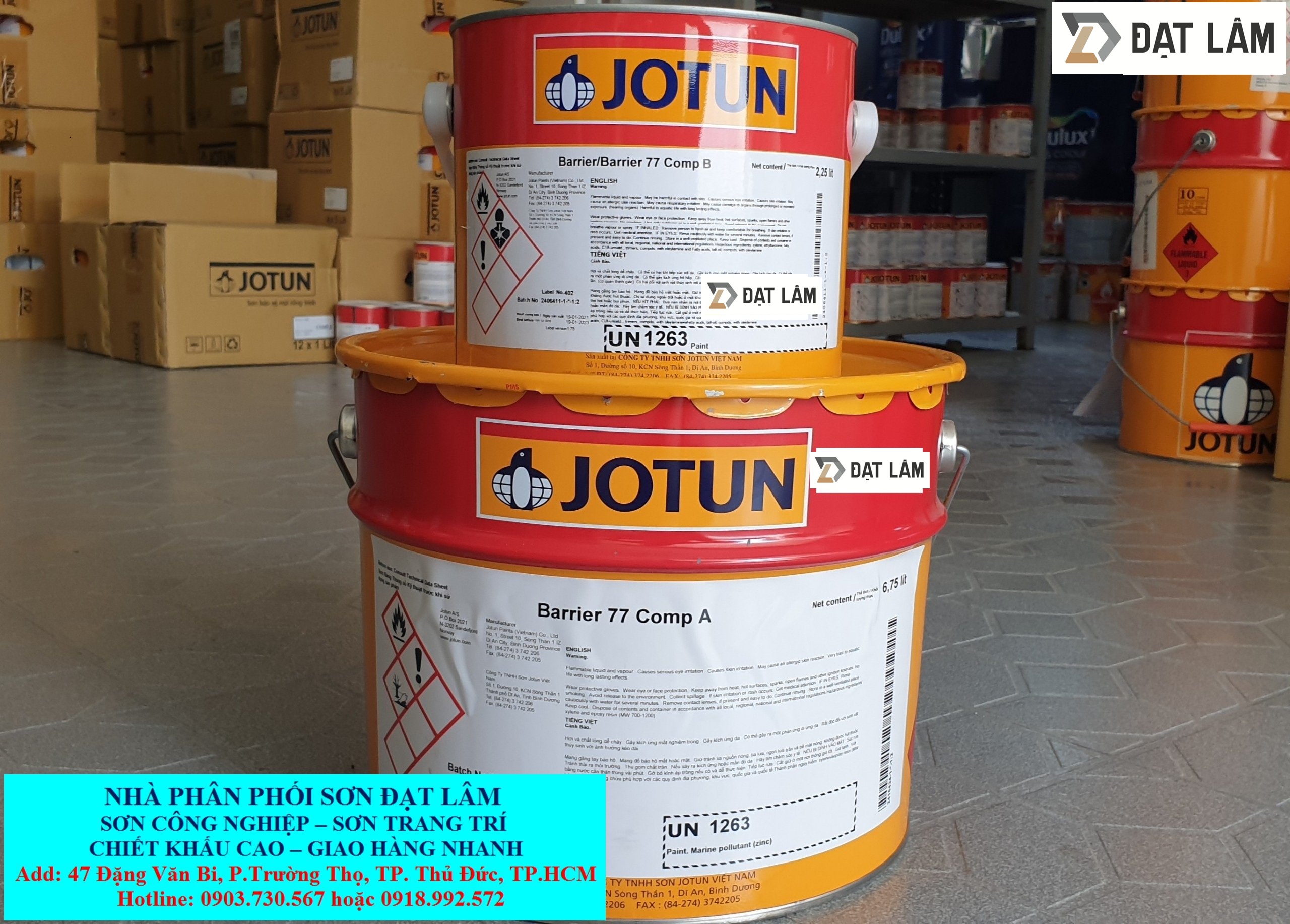 Với công nghệ tiên tiến, Jotun Barrier 77 là sơn công nghiệp chuyên dùng để bảo vệ các thiết bị và công trình khỏi sự phá hủy của môi trường như nước, độ ẩm, hóa chất, ... Hãy xem hình ảnh để khám phá thêm về sự hiệu quả của sản phẩm này.