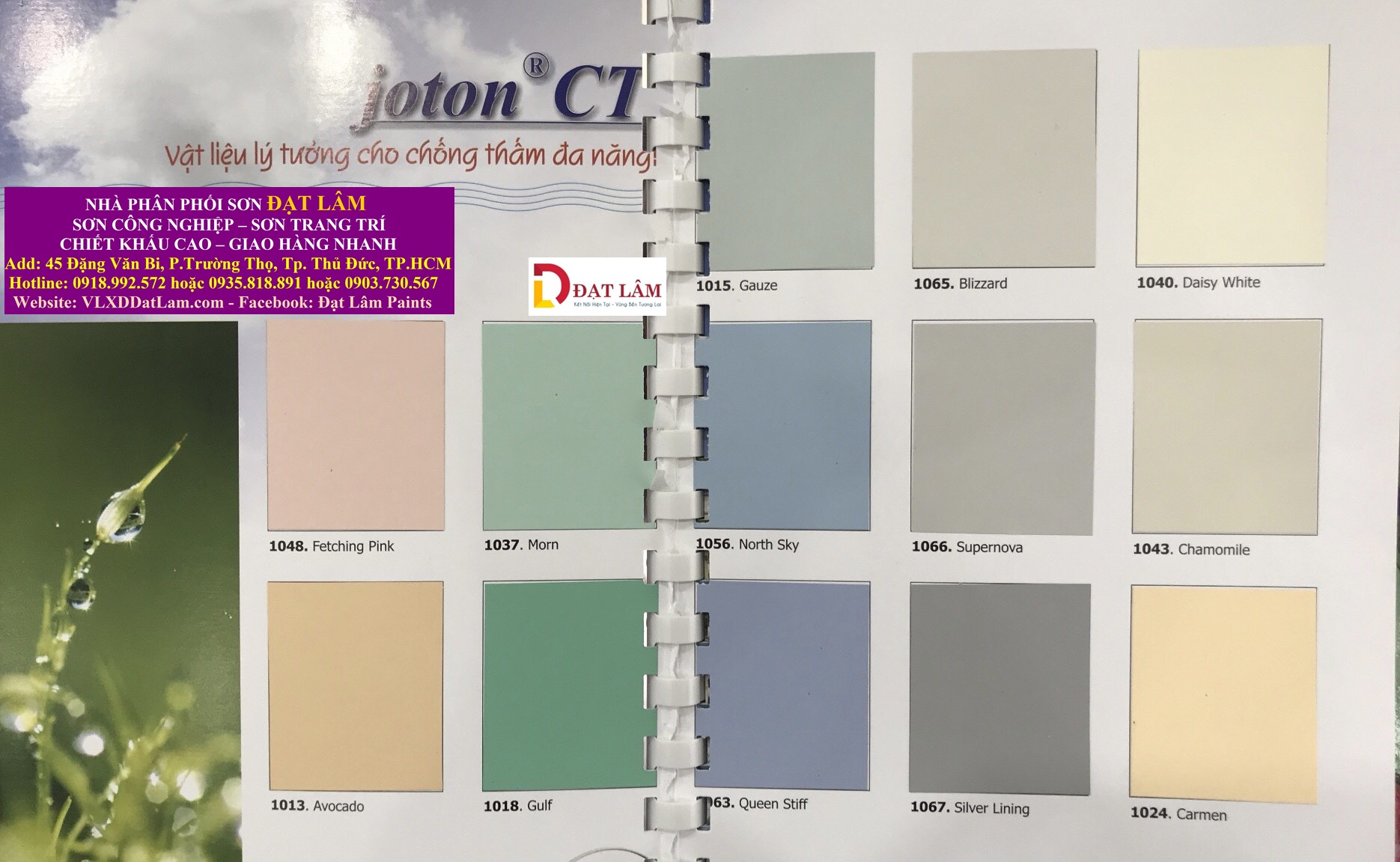 Bảng màu chống thấm gốc dầu JOTON CT mang đến cho bạn sự lựa chọn đa dạng và độc đáo cho công trình của bạn. Hình ảnh liên quan đến bảng màu sẽ cho bạn thấy các tông màu đẹp mắt và sự năng động của sản phẩm này. Hãy xem ngay!