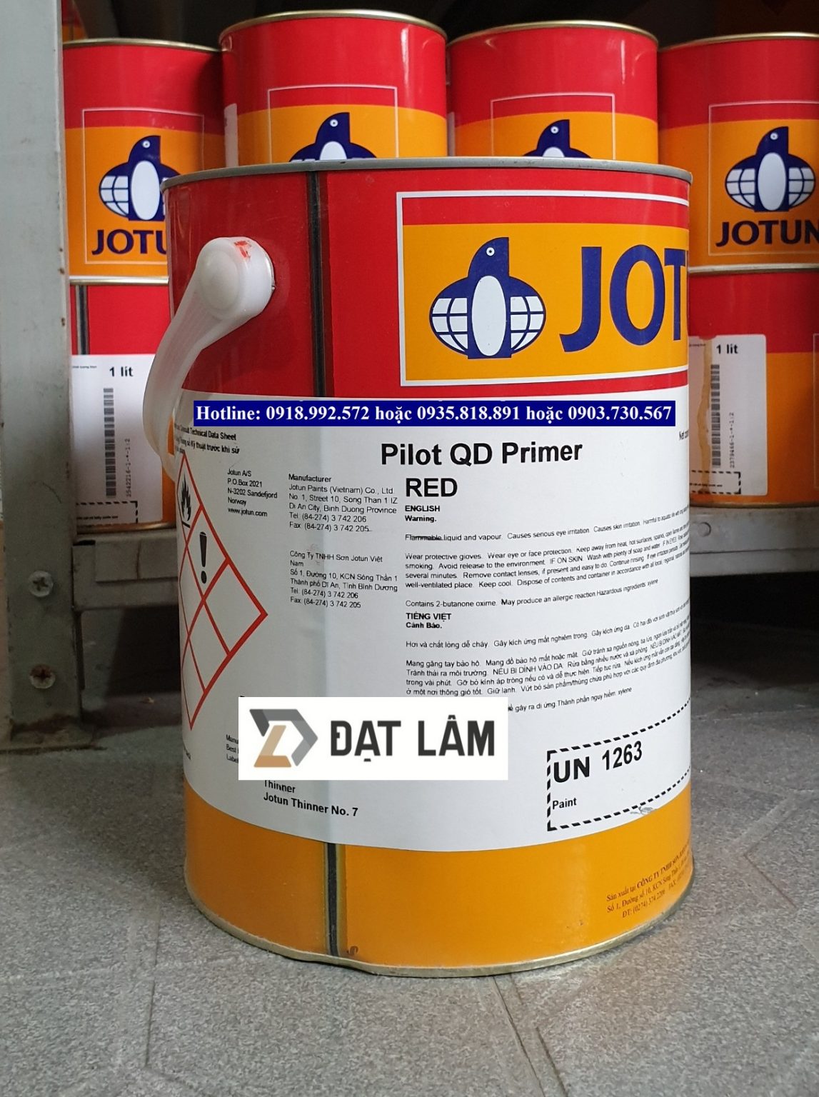 Sơn Lót Alkyd Khô Nhanh Pilot QD Primer 20L Đạt Lâm