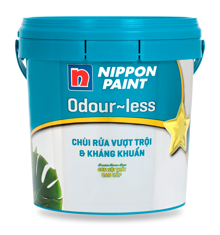 Sơn Nippon Odour-less Chùi Rửa Vượt Trội & Kháng Khuẩn - Đạt Lâm
