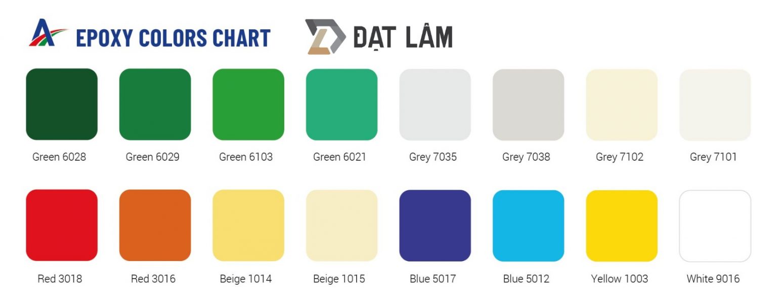 Bảng màu sơn sàn APT - Đạt Lâm