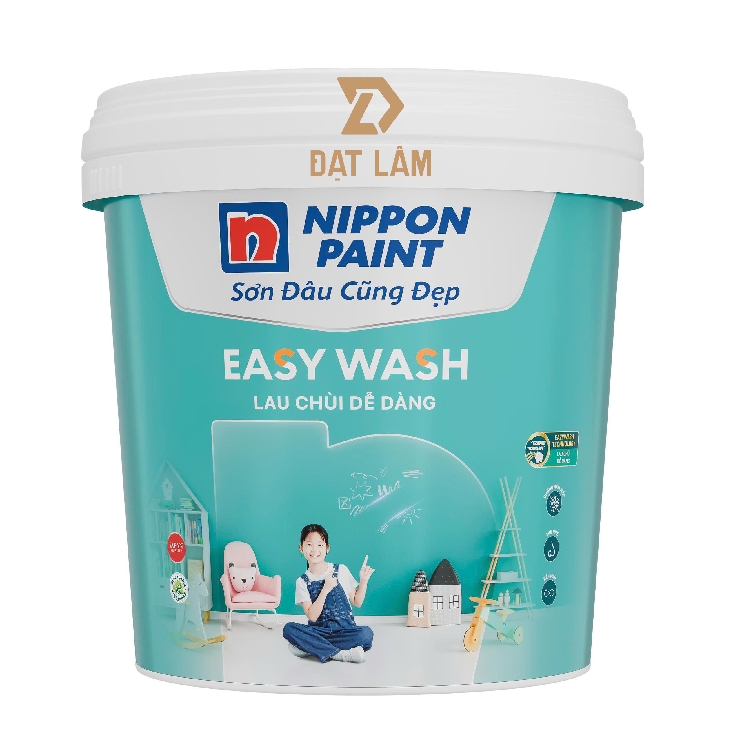 Sơn Nội Thất Nippon Easy Wash Lau Chùi